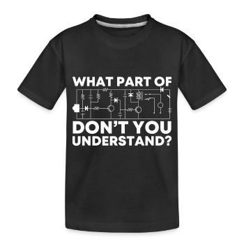 Elektriker - Kinder Premium Bio T-Shirt - Schwarz - Vorne