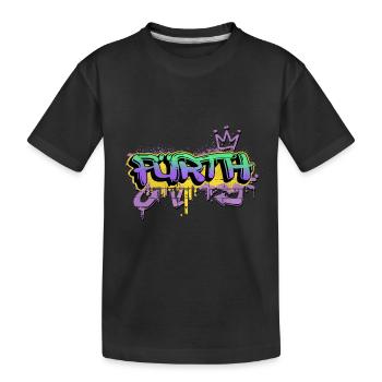 Fürth Deutschland Stadt Graffiti Spray Sprayer - Kinder Premium Bio T-Shirt - Schwarz - Vorne