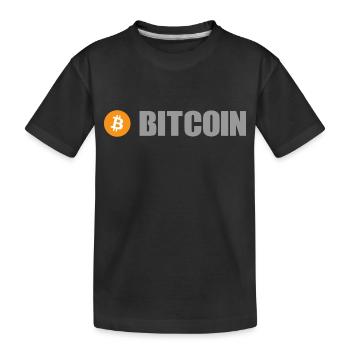 Bitcoin - Kids' Premium Organic T-Shirt - black - Front