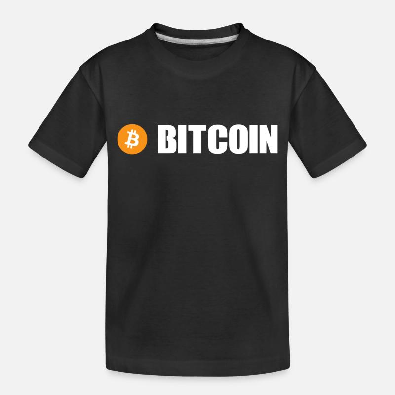 Bitcoin - Kinder Premium Bio T-Shirt - Schwarz