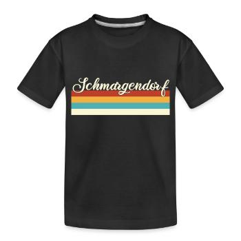 Schmargendorf - Charlottenburg - Berlin - Retro - Kinder Premium Bio T-Shirt - Schwarz - Vorne