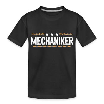 Mechaniker Beruf - Kinder Premium Bio T-Shirt - Schwarz - Vorne