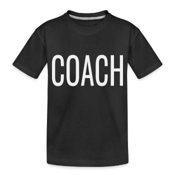 Coach - Kids' Premium Organic T-Shirt - black - Front