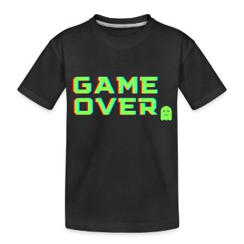 Spielende - Kinder Premium Bio T-Shirt - Schwarz - Vorne