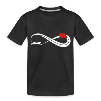 Unendlich Gepard Unendlichkeit Zeichen - Kinder Premium Bio T-Shirt - Schwarz - Vorne