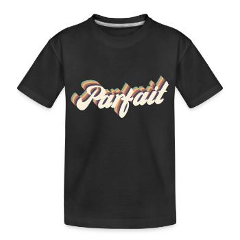 parfait vintage - T-shirt bio Premium Enfant - noir - Devant