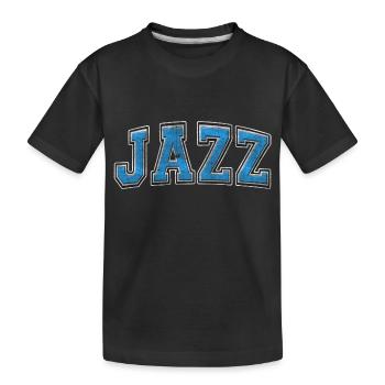 Jazz Varsity Grunge - Kids' Premium Organic T-Shirt - black - Front