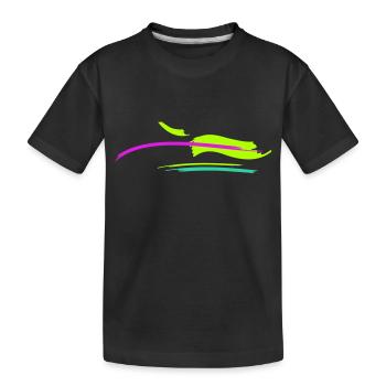 Conception de coup de pinceau - T-shirt bio Premium Enfant - noir - Devant