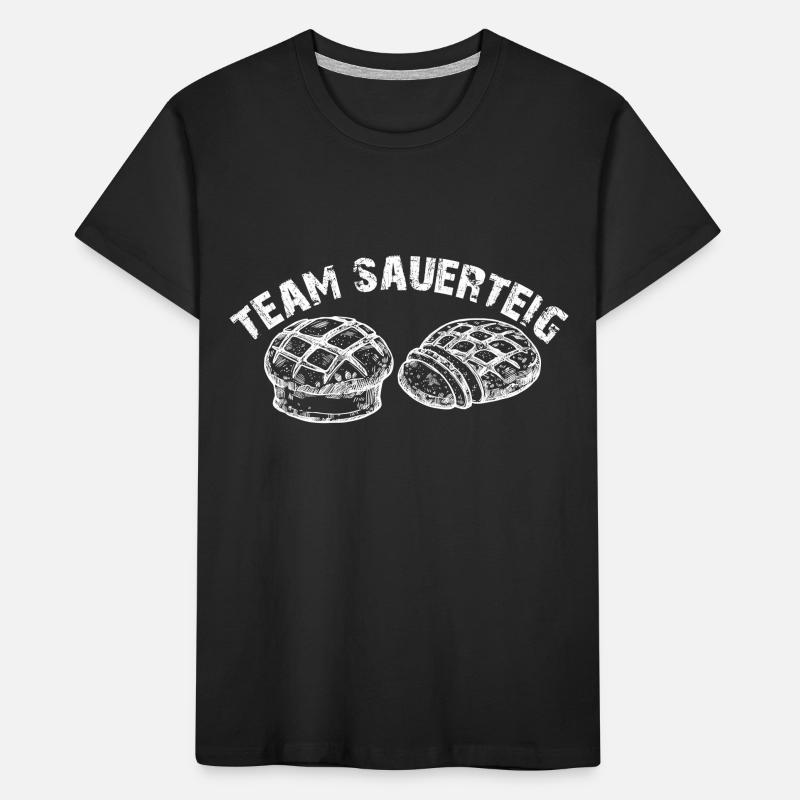 Team Sauerteig - selber backen ist die Devise Kinder Premium Bio T-Shirt