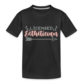 Zugelassene Kosmetikerin - Kinder Premium Bio T-Shirt - Schwarz - Vorne