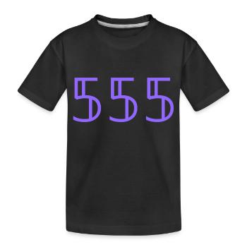 Nombres |555|. - T-shirt bio Premium Enfant - noir - Devant