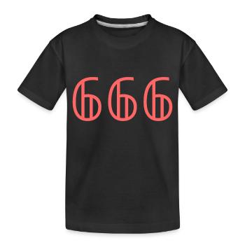 Angel Numbers |666|. - Kids' Premium Organic T-Shirt - black - Front