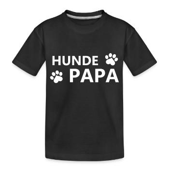 Hund Dog - Kinder Premium Bio T-Shirt - Schwarz - Vorne