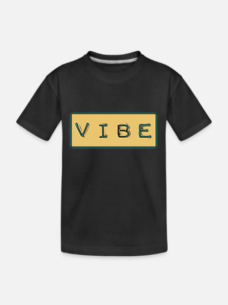 VIBE - Kinder Premium Bio T-Shirt - Schwarz