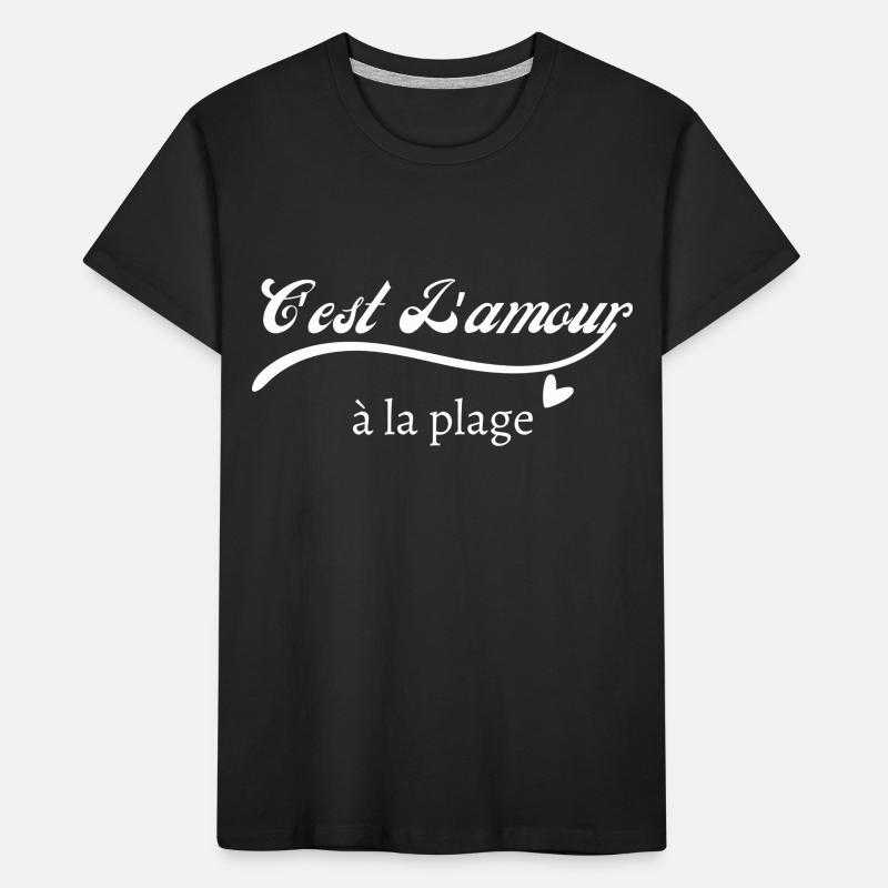 C’est l’amour à plage T-shirt bio Premium Enfant