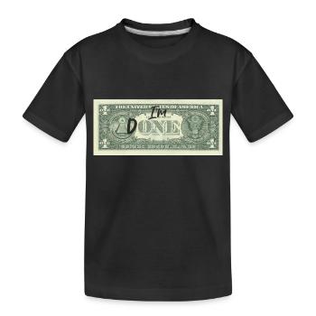 Ich bin fertig - Kinder Premium Bio T-Shirt - Schwarz - Vorne
