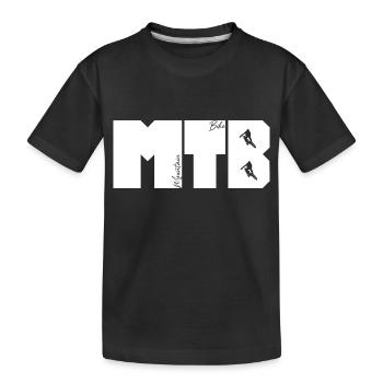 Lettrage VTT - T-shirt bio Premium Enfant - noir - Devant