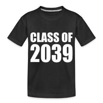 Class of 2039 - Kinder Premium Bio T-Shirt - Schwarz - Vorne