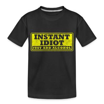 sarcasm, humor, joke, sayings - Kids' Premium Organic T-Shirt - black - Front