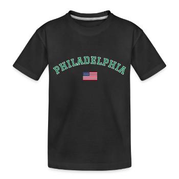Philadelphie, Amérique, États-Unis - T-shirt bio Premium Enfant - noir - Devant