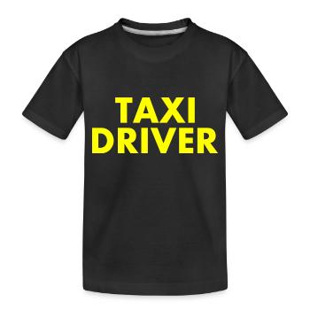 Taxi driver - Kinder Premium Bio T-Shirt - Schwarz - Vorne