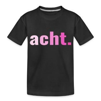 8. Geburtstag Acht 8 Jahre Geschenk - Kinder Premium Bio T-Shirt - Schwarz - Vorne