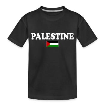 palestina - Kids' Premium Organic T-Shirt - black - Front