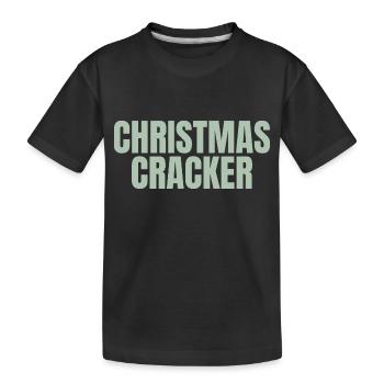 Christmas Cracker - Kids' Premium Organic T-Shirt - black - Front
