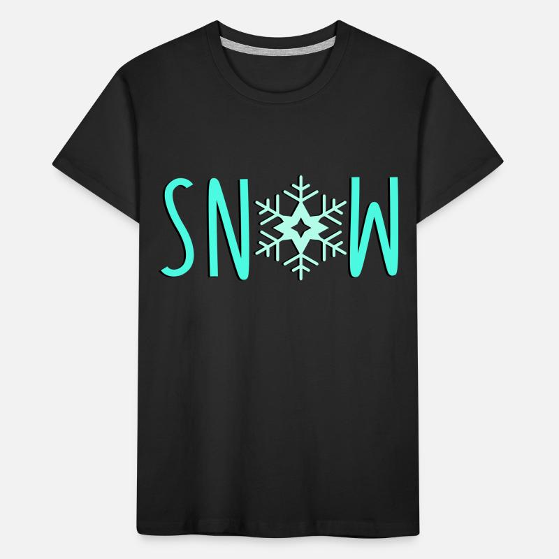 Snowflake Snow Kids' Premium Organic T-Shirt