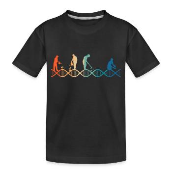 Le jardinage est dans mon ADN - T-shirt bio Premium Enfant - noir - Devant
