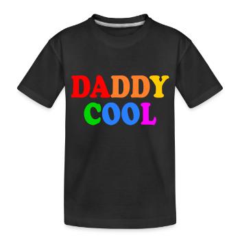 Daddy cool - Kids' Premium Organic T-Shirt - black - Front