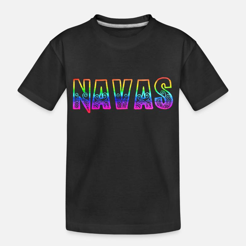 navas rs regenbogen - Kinder Premium Bio T-Shirt - Schwarz