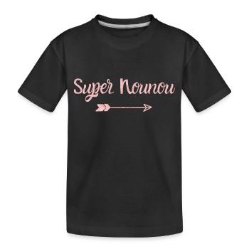 Super Nanny Rose Gold - Nanny Gift - Kids' Premium Organic T-Shirt - black - Front