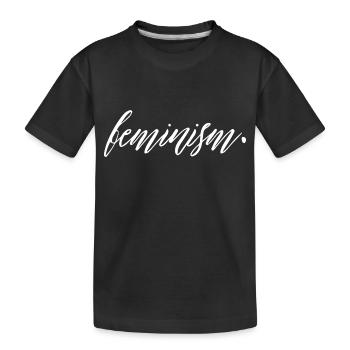 Feminism - Kids' Premium Organic T-Shirt - black - Front