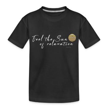 Relaxation - Kids' Premium Organic T-Shirt - black - Front