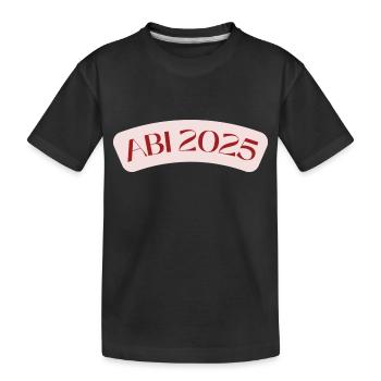 ABI2025 - Kinder Premium Bio T-Shirt - Schwarz - Vorne