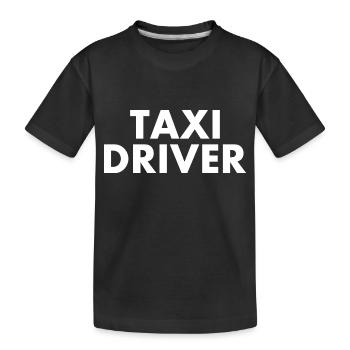 Taxi driver - Kinder Premium Bio T-Shirt - Schwarz - Vorne