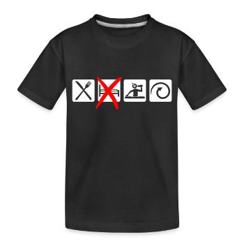 Manger Dormir Rave Répéter Nourriture Ne Dors Pas Raven - T-shirt bio Premium Enfant - noir - Devant