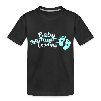 Chargement des pieds de bébé - T-shirt bio Premium Enfant - noir - Devant
