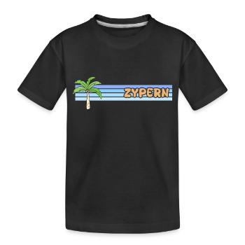 Urlaub Zypern - Kinder Premium Bio T-Shirt - Schwarz - Vorne