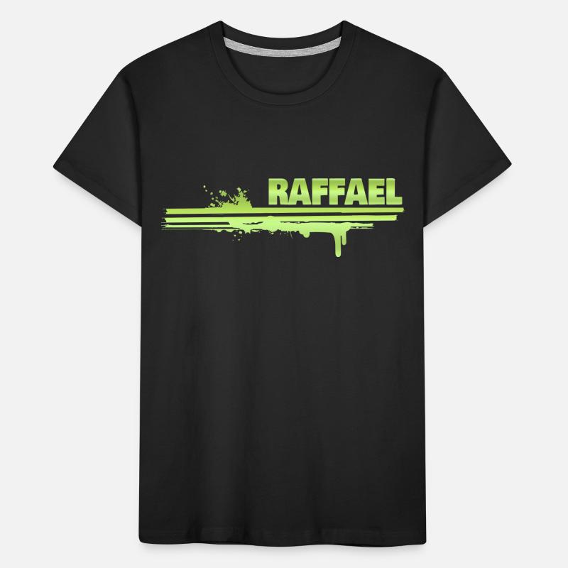 Splash van kleur Raphael Kinderen premium biologisch T-shirt