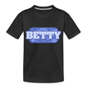 Nom Betty - T-shirt bio Premium Enfant - noir - Devant