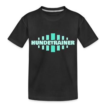 Cadeau pour dresseur de chiens - T-shirt bio Premium Enfant - noir - Devant