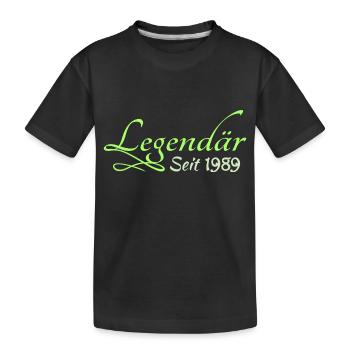 1989 - Kids' Premium Organic T-Shirt - black - Front
