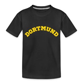Dortmund - Kinder Premium Bio T-Shirt - Schwarz - Vorne