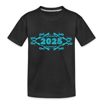 Idée cadeau 2025 - T-shirt bio Premium Enfant - noir - Devant