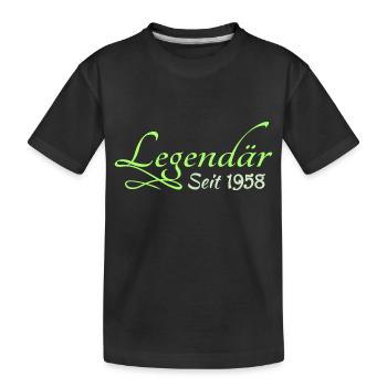 1958 - Kinder Premium Bio T-Shirt - Schwarz - Vorne