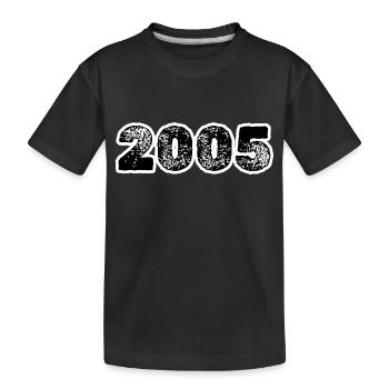 Year 2005 - Kids' Premium Organic T-Shirt - black - Front