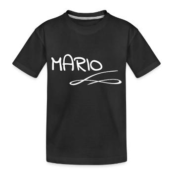 Cadeau pour Mario - T-shirt bio Premium Enfant - noir - Devant