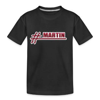 Martin als Vorname - Kinder Premium Bio T-Shirt - Schwarz - Vorne